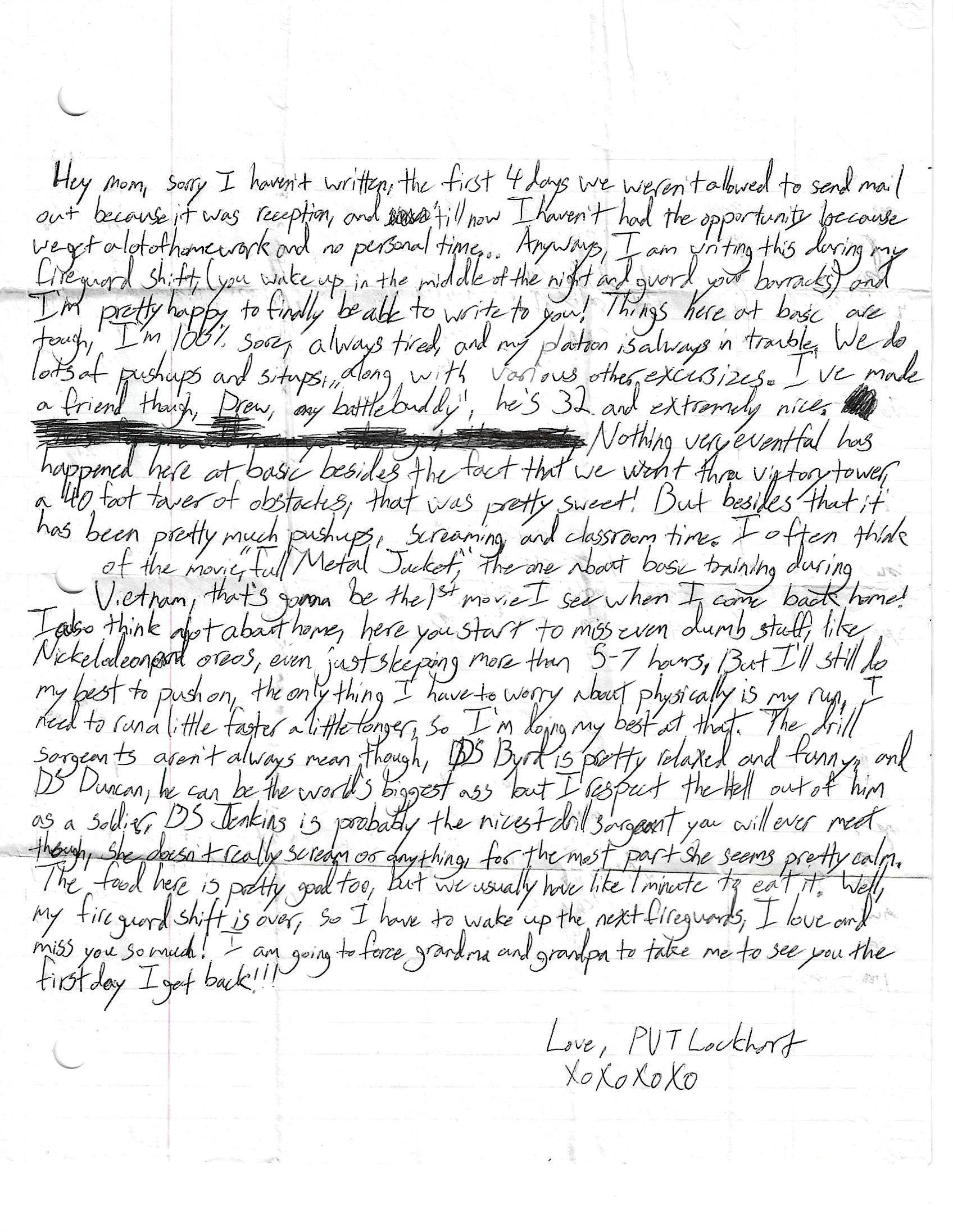 Letter from Noel
