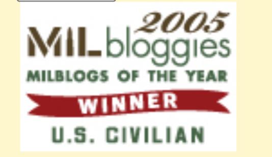 MilBloggies award